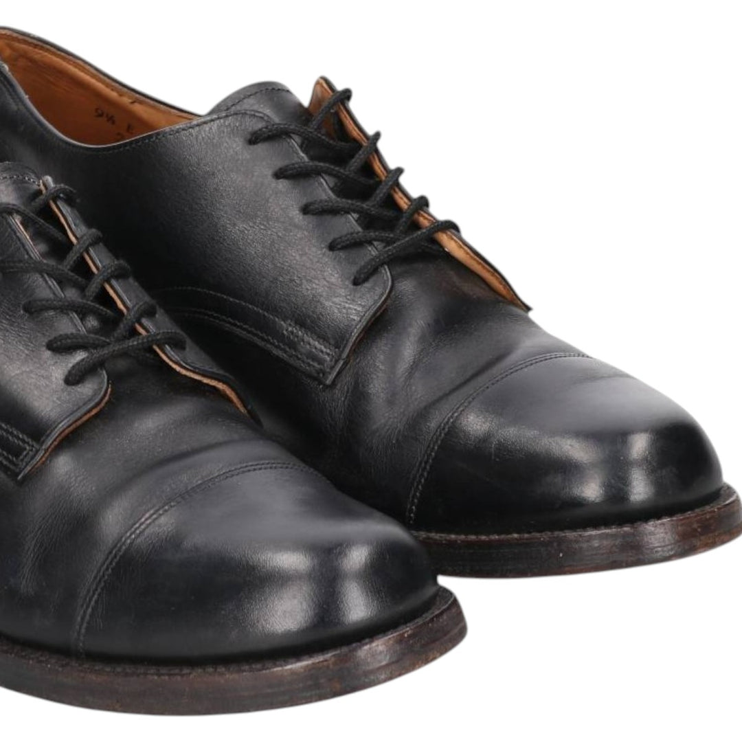 Straight tip shoes 9 1/2E Men's 27.5cm genuine leather black type Vintage Second Hand
