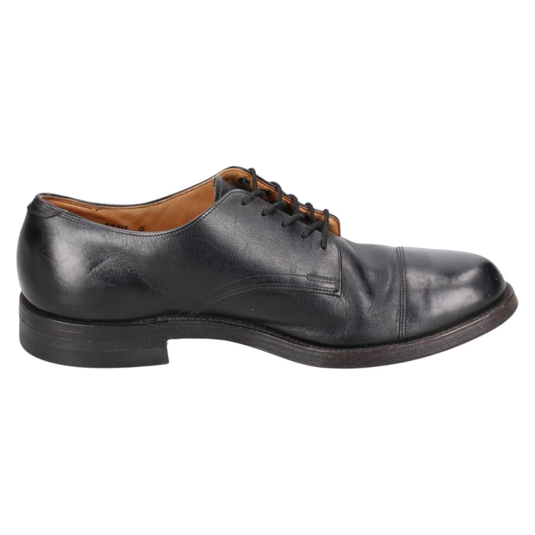 Straight tip shoes 9 1/2E Men's 27.5cm genuine leather black type Vintage Second Hand