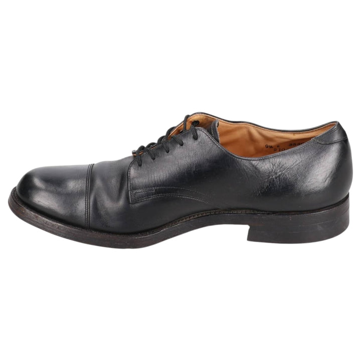 Straight tip shoes 9 1/2E Men's 27.5cm genuine leather black type Vintage Second Hand