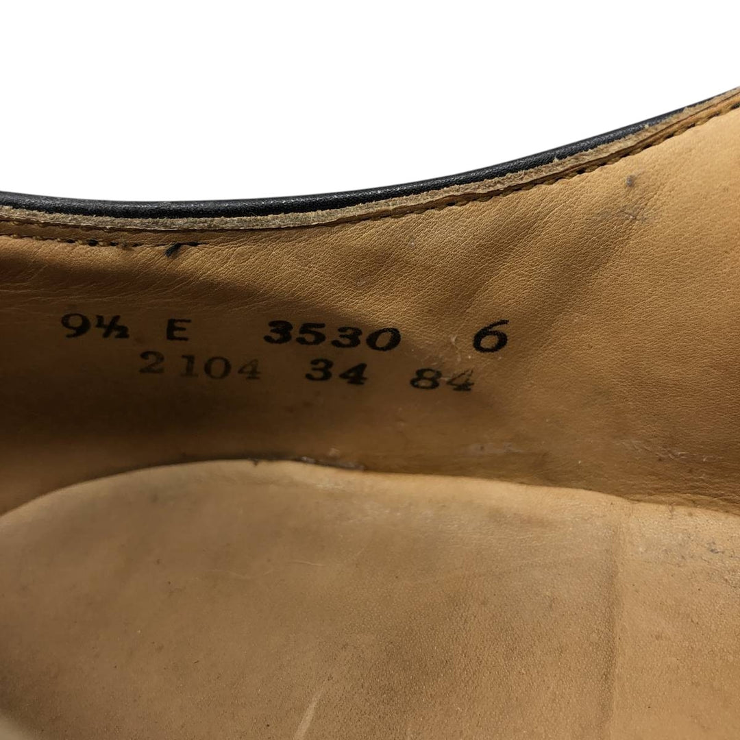 Straight tip shoes 9 1/2E Men's 27.5cm genuine leather black type Vintage Second Hand