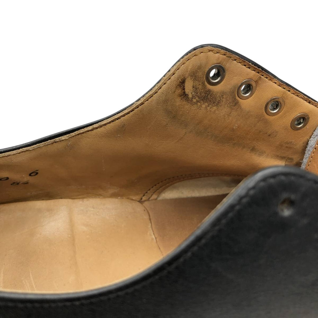 Straight tip shoes 9 1/2E Men's 27.5cm genuine leather black type Vintage Second Hand