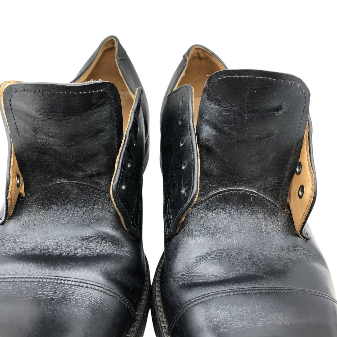 Straight tip shoes 9 1/2E Men's 27.5cm genuine leather black type Vintage Second Hand