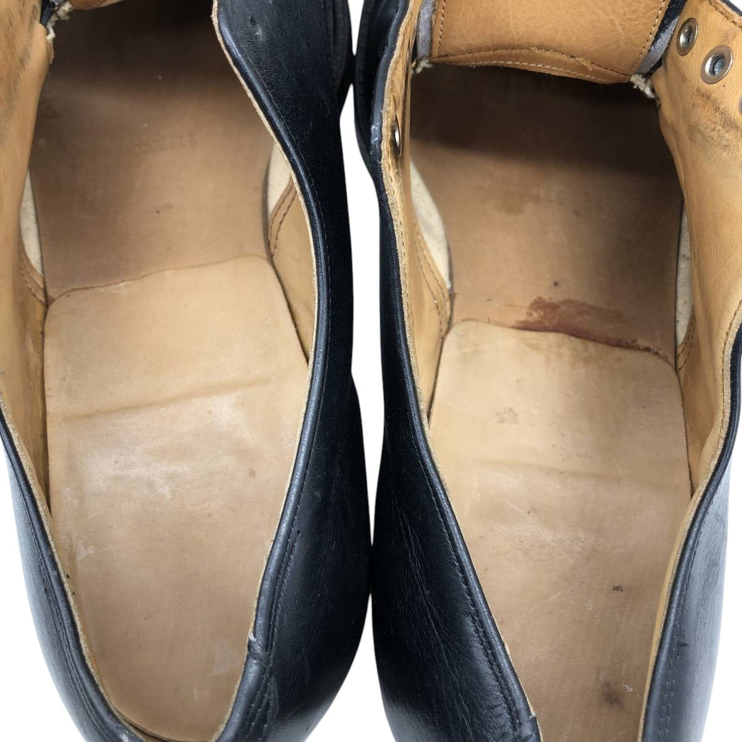 Straight tip shoes 9 1/2E Men's 27.5cm genuine leather black type Vintage Second Hand