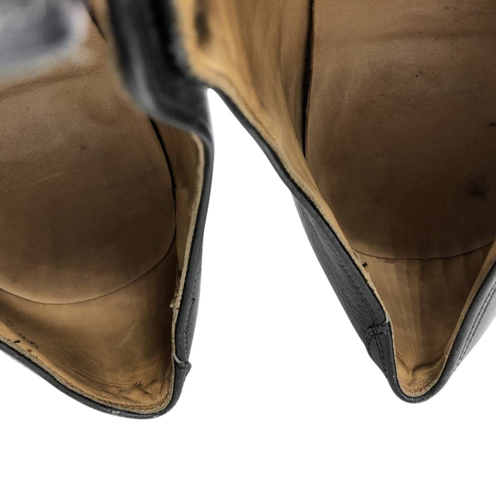 Straight tip shoes 9 1/2E Men's 27.5cm genuine leather black type Vintage Second Hand