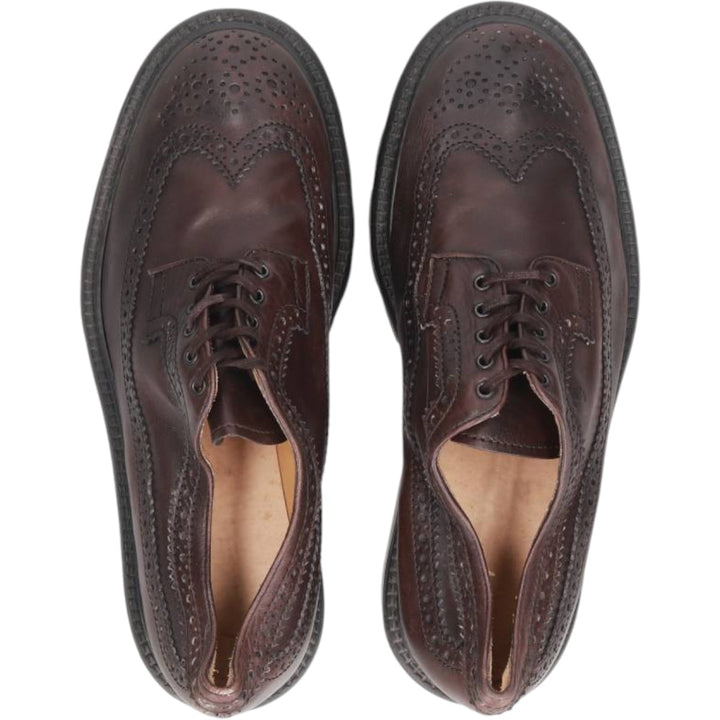 Tod's Full Brogue Wingtip Shoes, Size 9 1/2, Men's, Size 11" (saa014512) Men's 28.0cm genuine leather brown type Vintage Second Hand