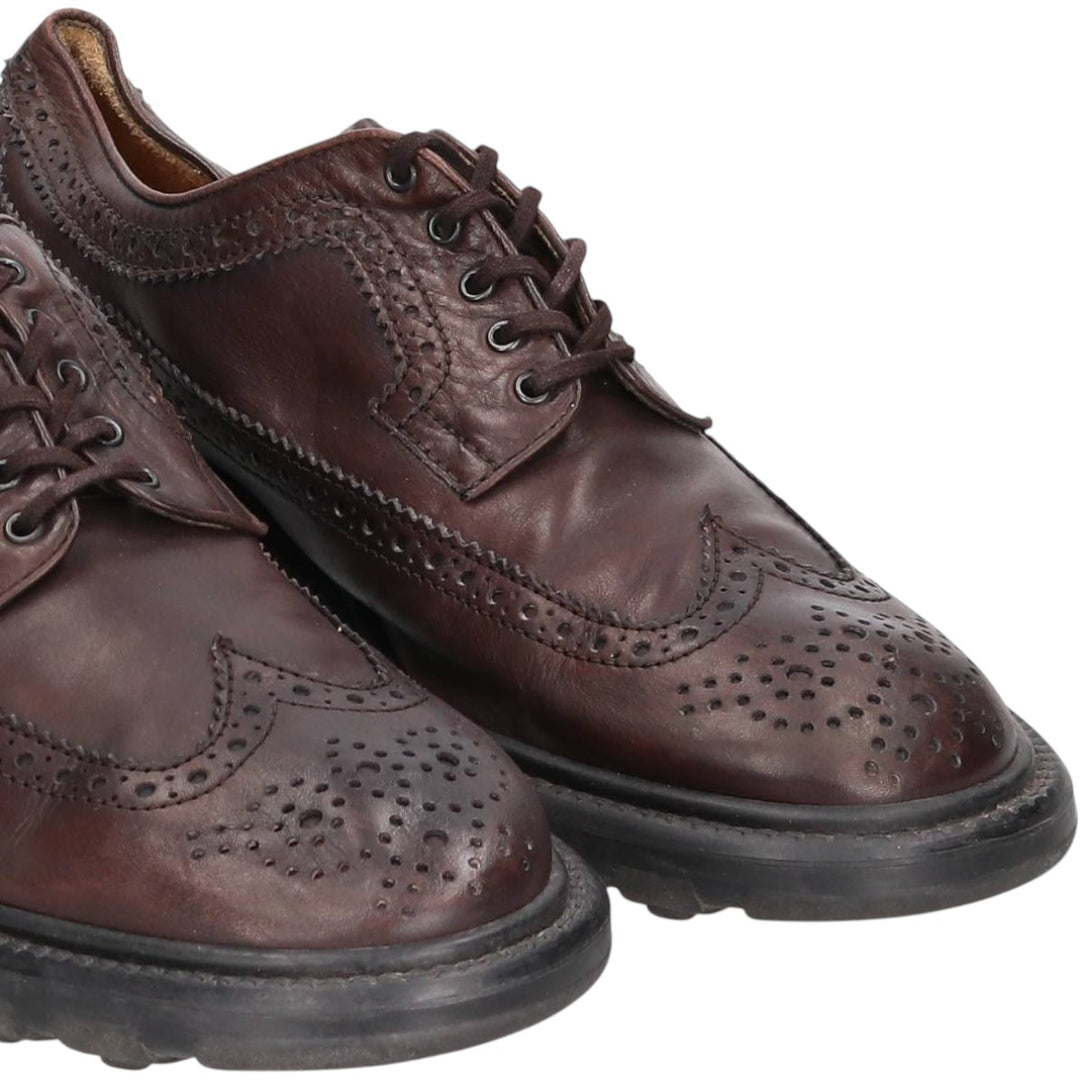 Tod's Full Brogue Wingtip Shoes, Size 9 1/2, Men's, Size 11" (saa014512) Men's 28.0cm genuine leather brown type Vintage Second Hand