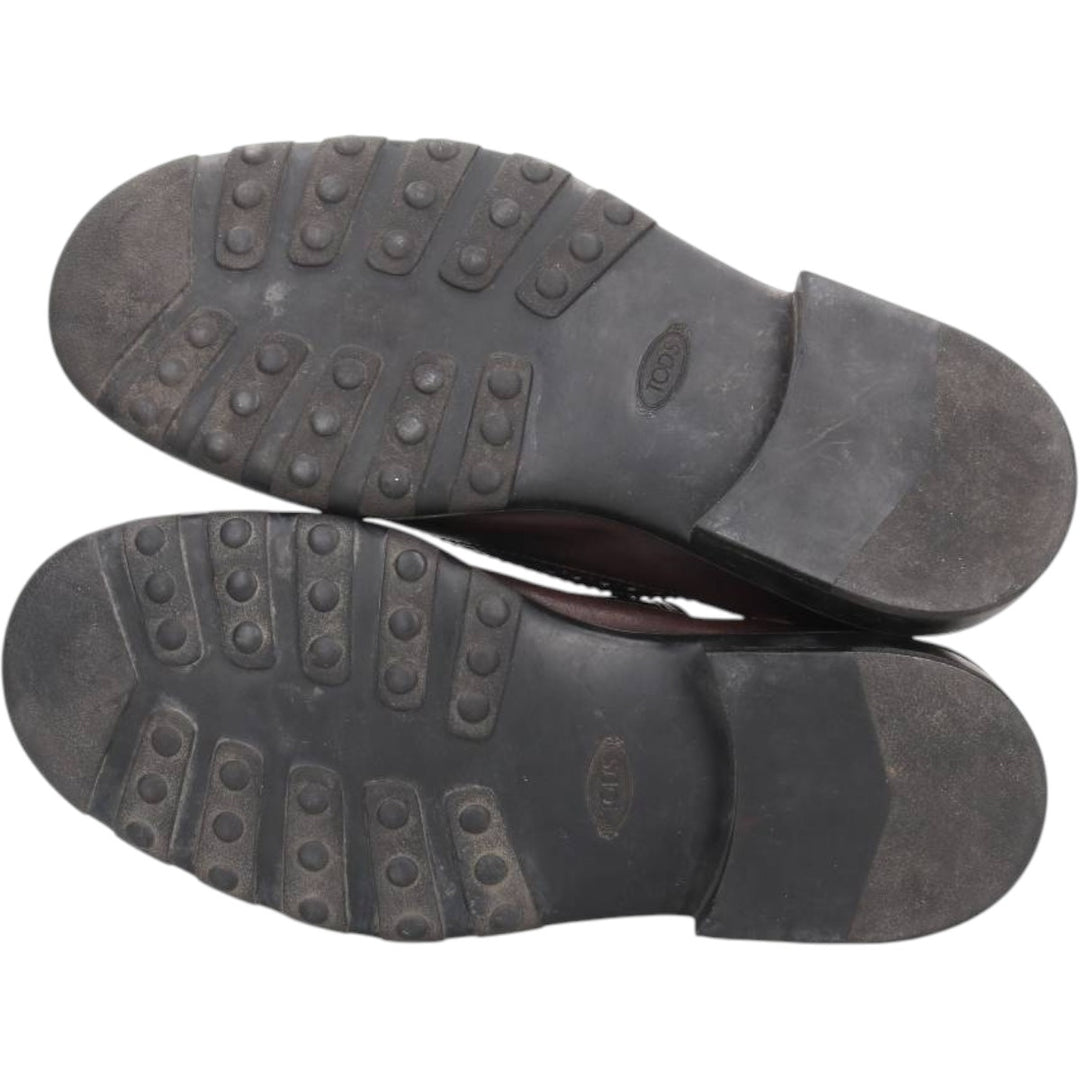 Tod's Full Brogue Wingtip Shoes, Size 9 1/2, Men's, Size 11" (saa014512) Men's 28.0cm genuine leather brown type Vintage Second Hand