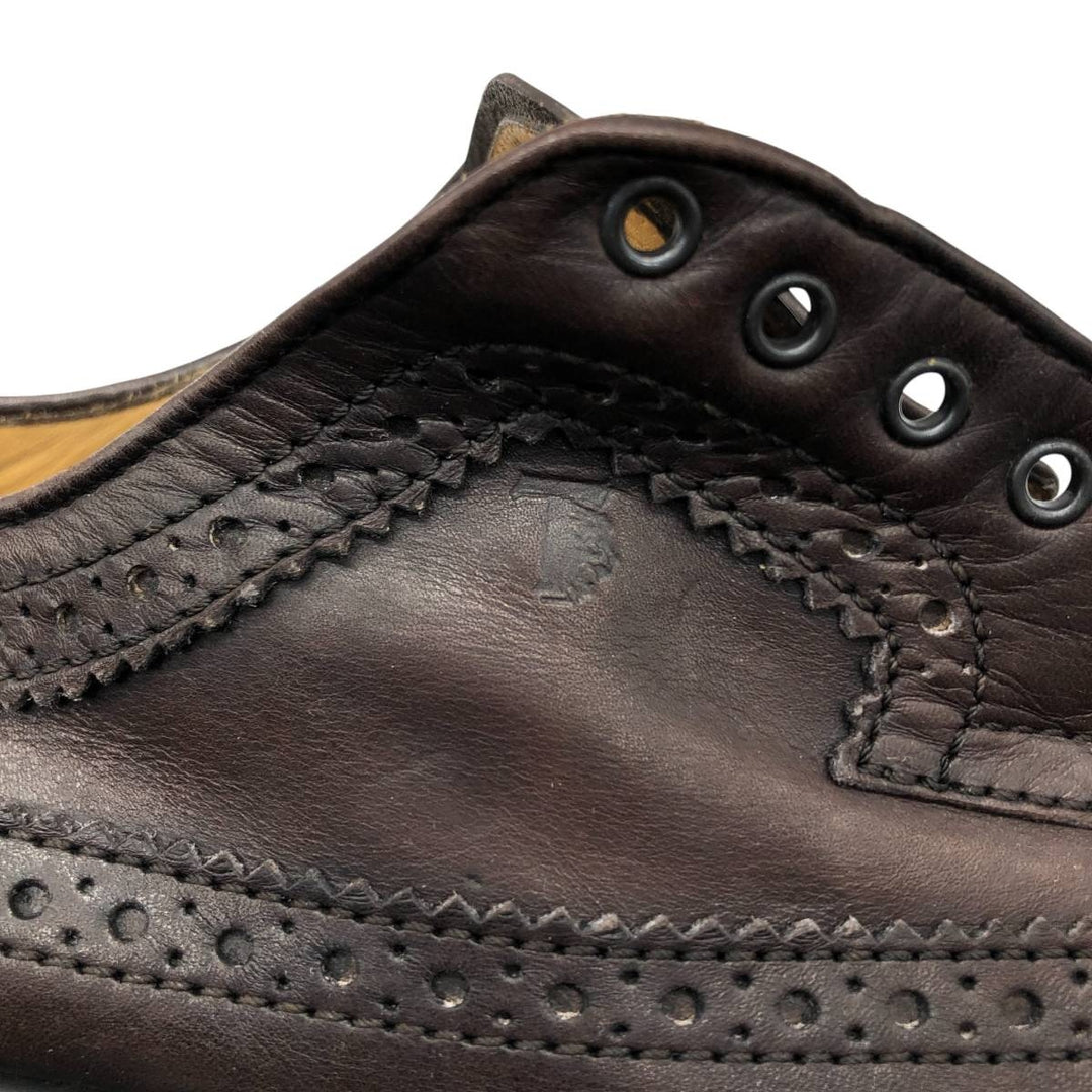 Tod's Full Brogue Wingtip Shoes, Size 9 1/2, Men's, Size 11" (saa014512) Men's 28.0cm genuine leather brown type Vintage Second Hand