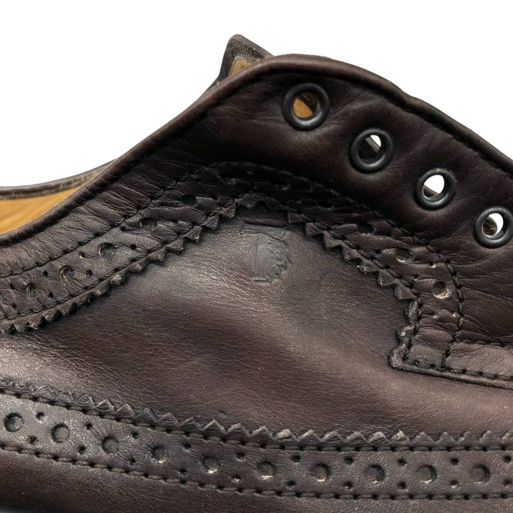 Tod's Full Brogue Wingtip Shoes, Size 9 1/2, Men's, Size 11" (saa014512) Men's 28.0cm genuine leather brown type Vintage Second Hand