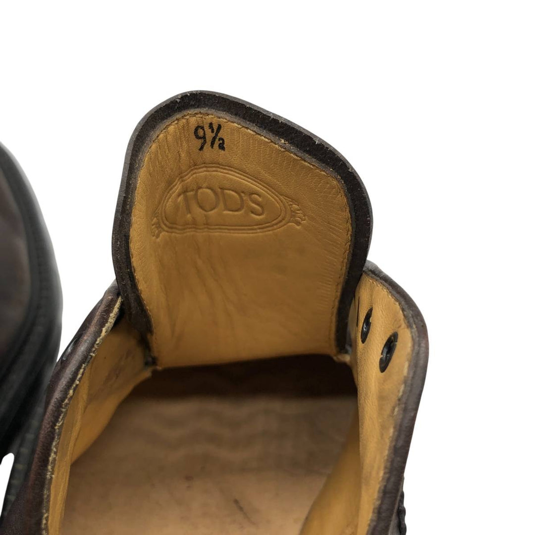 Tod's Full Brogue Wingtip Shoes, Size 9 1/2, Men's, Size 11" (saa014512) Men's 28.0cm genuine leather brown type Vintage Second Hand