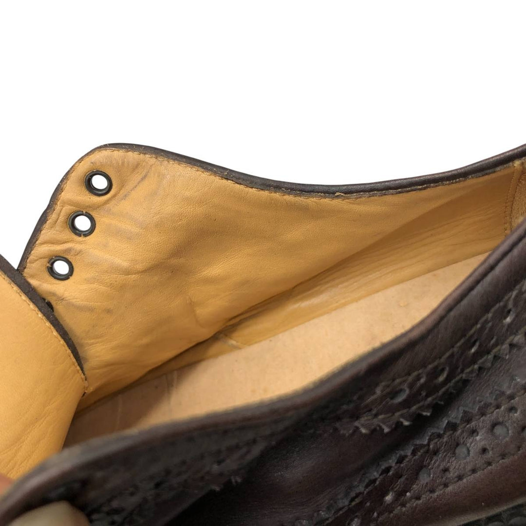 Tod's Full Brogue Wingtip Shoes, Size 9 1/2, Men's, Size 11" (saa014512) Men's 28.0cm genuine leather brown type Vintage Second Hand