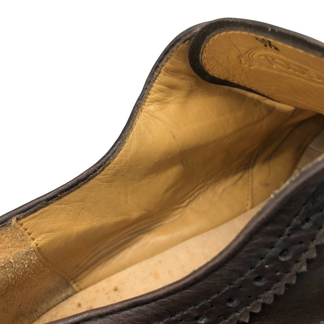 Tod's Full Brogue Wingtip Shoes, Size 9 1/2, Men's, Size 11" (saa014512) Men's 28.0cm genuine leather brown type Vintage Second Hand