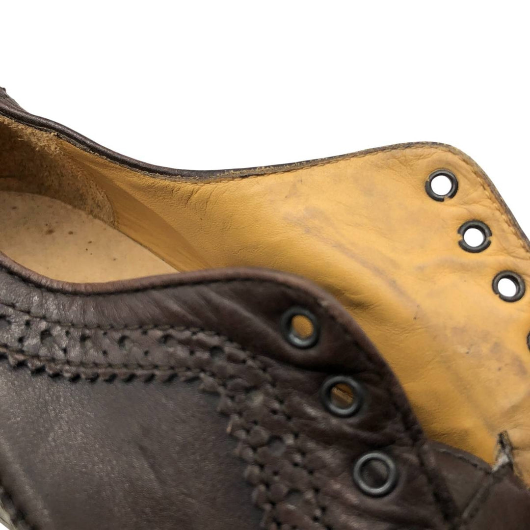 Tod's Full Brogue Wingtip Shoes, Size 9 1/2, Men's, Size 11" (saa014512) Men's 28.0cm genuine leather brown type Vintage Second Hand