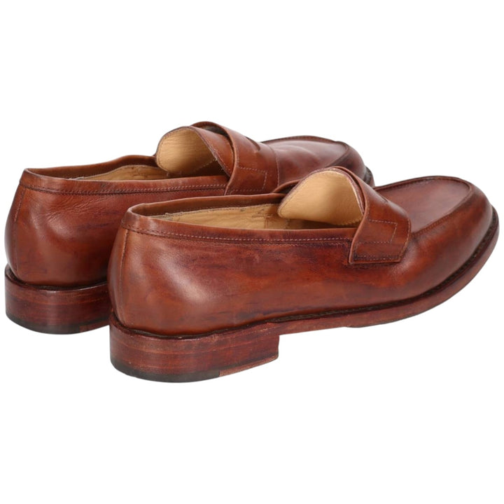 Paraboot COUSU GOODYEAX Coin Loafers, Made in France, Size 7 1/2F Men's 26.0cm genuine leather brown type Vintage Second Hand