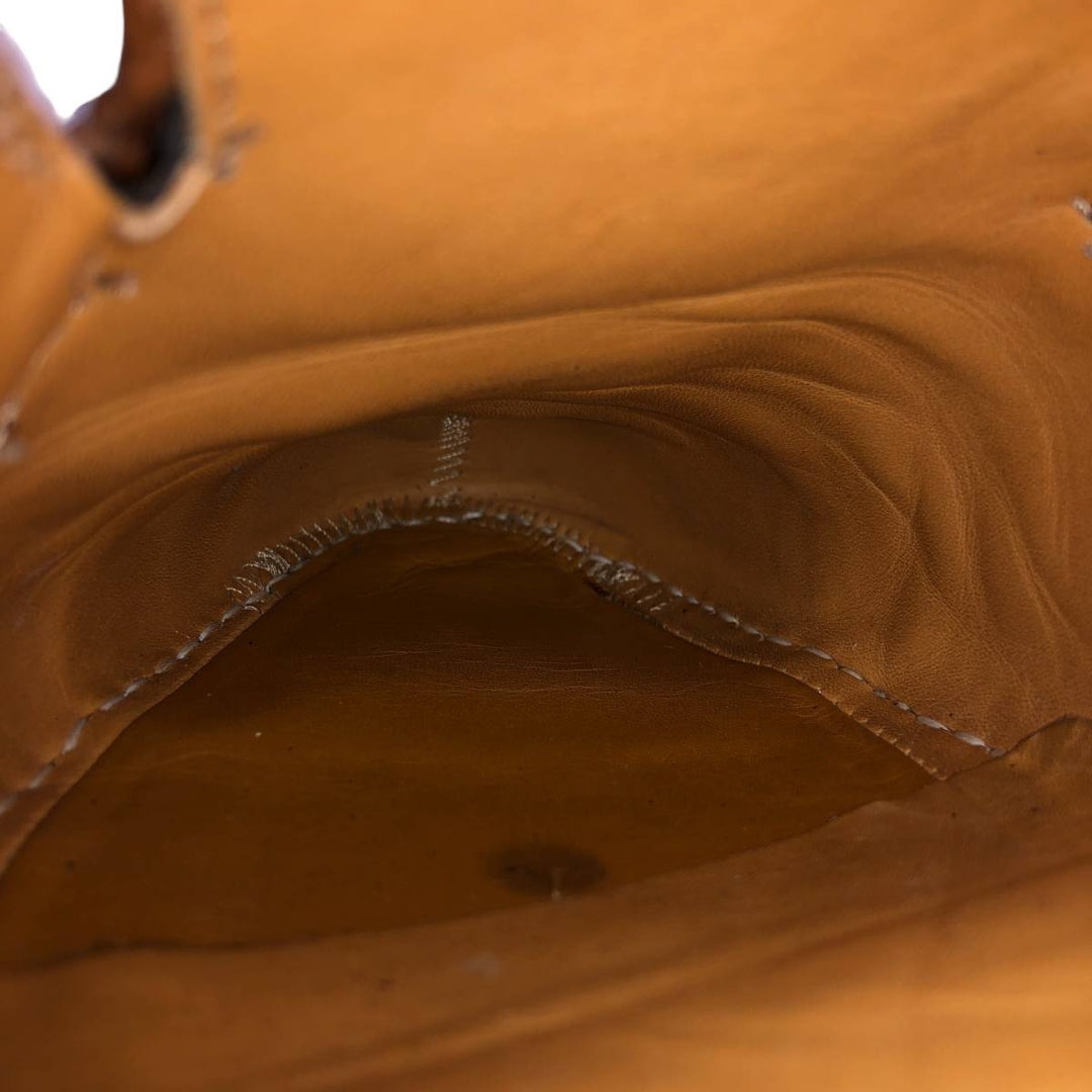 MEZLAN Crocodile Embossed Braided Straight Tip Shoes, Made in Spain, Size 10M, Men's Size 11" /saa014514 Men's 28.0cm genuine leather brown type Vintage Second Hand