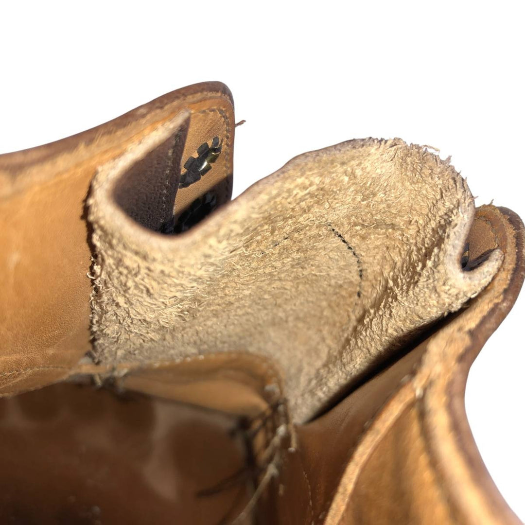 Tricker's BOURTON Full-Brogue Wingtip Shoes, Made in England, Men's, Size 10.4" (saa014515) Men's 26.5cm genuine leather brown type Vintage Second Hand