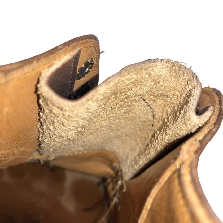 Tricker's BOURTON Full-Brogue Wingtip Shoes, Made in England, Men's, Size 10.4" (saa014515) Men's 26.5cm genuine leather brown type Vintage Second Hand