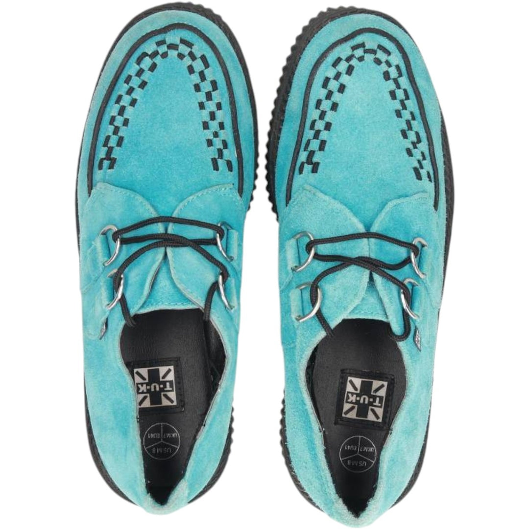 TUK Suede Platform Creeper Shoes, Size 8 Men's 26.0cm suede Blue type light blue Vintage Second Hand