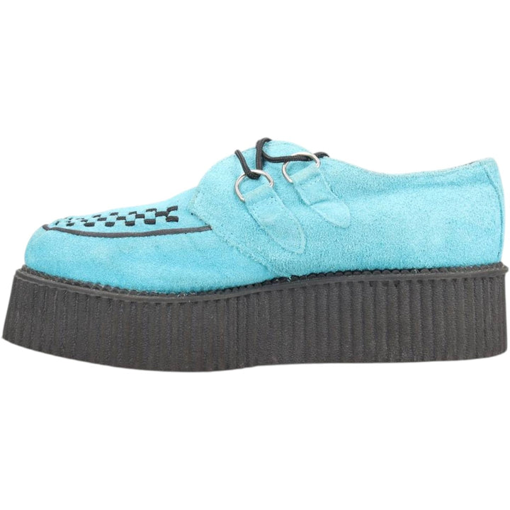 TUK Suede Platform Creeper Shoes, Size 8 Men's 26.0cm suede Blue type light blue Vintage Second Hand
