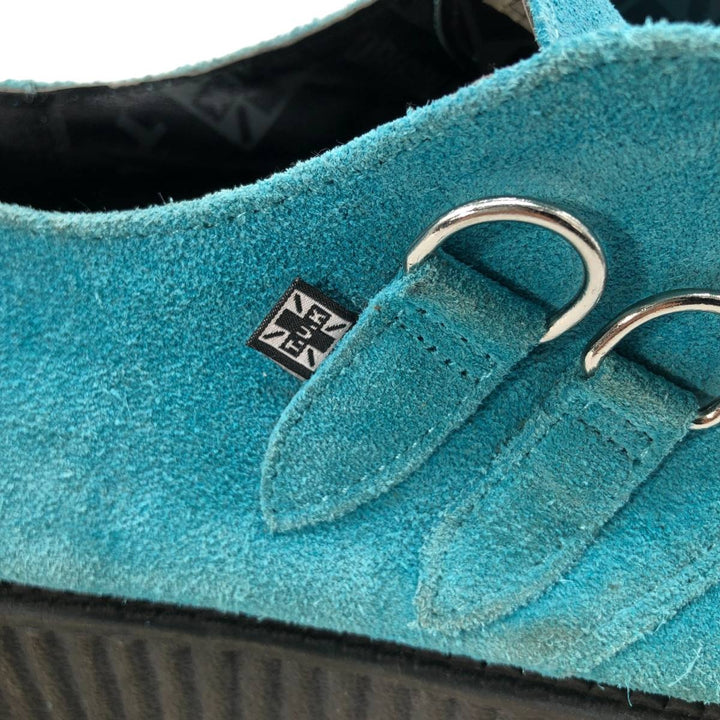 TUK Suede Platform Creeper Shoes, Size 8 Men's 26.0cm suede Blue type light blue Vintage Second Hand