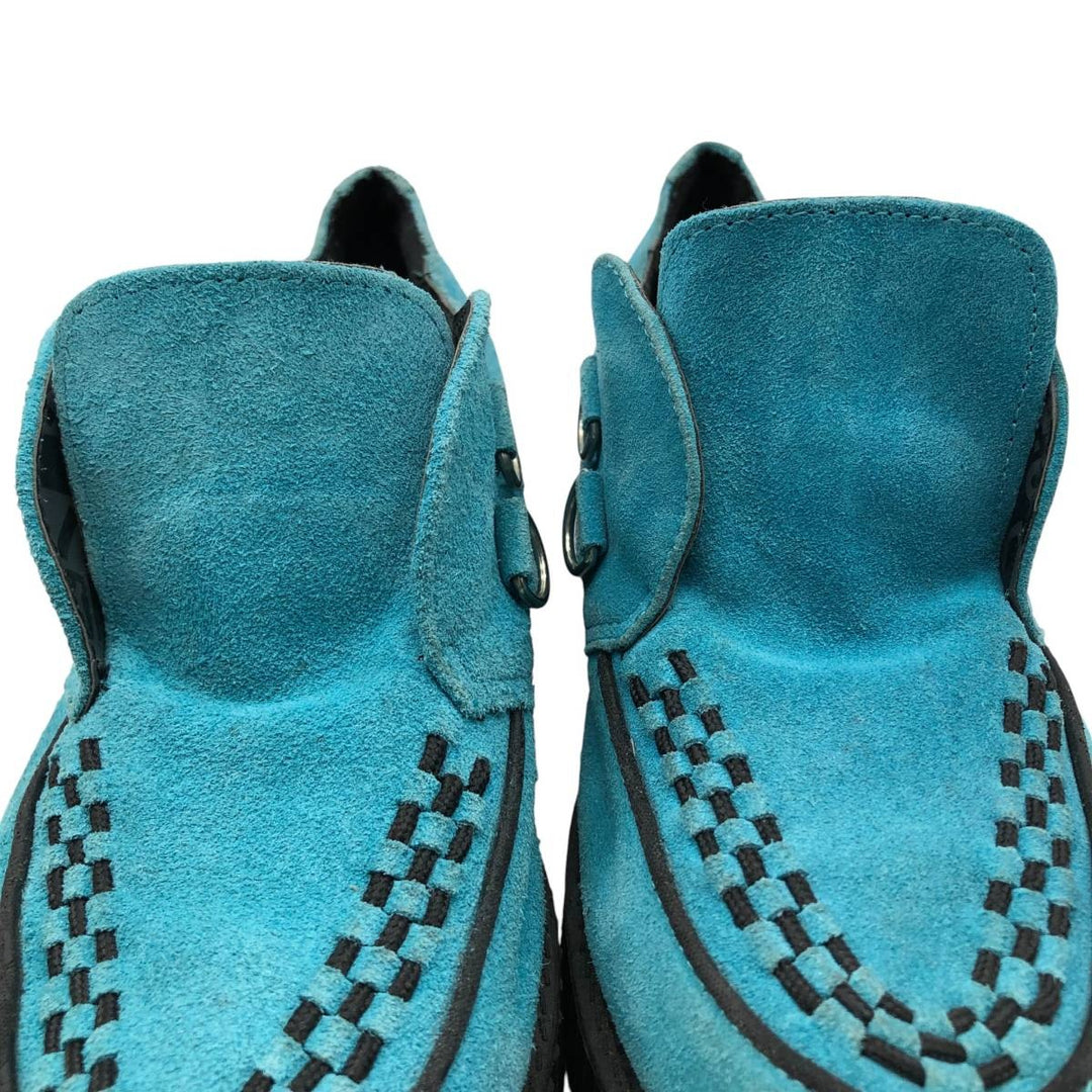 TUK Suede Platform Creeper Shoes, Size 8 Men's 26.0cm suede Blue type light blue Vintage Second Hand