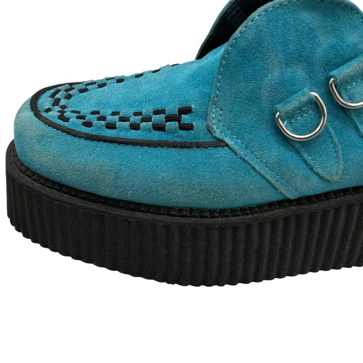 TUK Suede Platform Creeper Shoes, Size 8 Men's 26.0cm suede Blue type light blue Vintage Second Hand