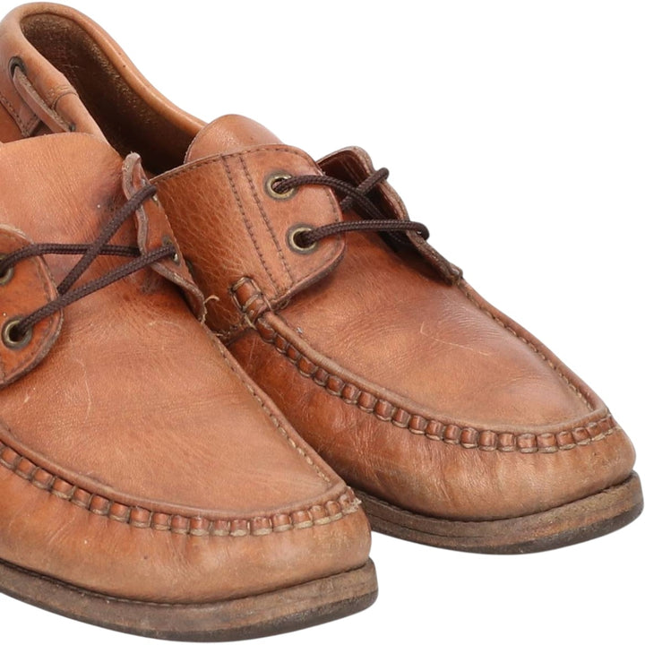 Paraboots PARA BOOT JAVA deck shoes Men's 28.0cm genuine leather brown type Vintage Second Hand