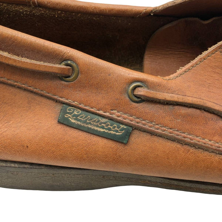 Paraboots PARA BOOT JAVA deck shoes Men's 28.0cm genuine leather brown type Vintage Second Hand