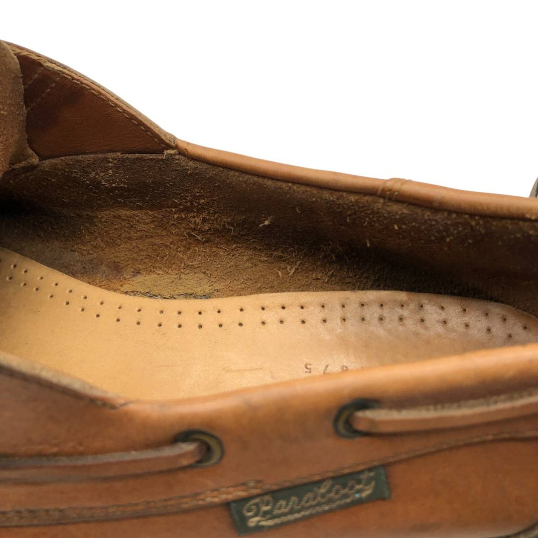 Paraboots PARA BOOT JAVA deck shoes Men's 28.0cm genuine leather brown type Vintage Second Hand