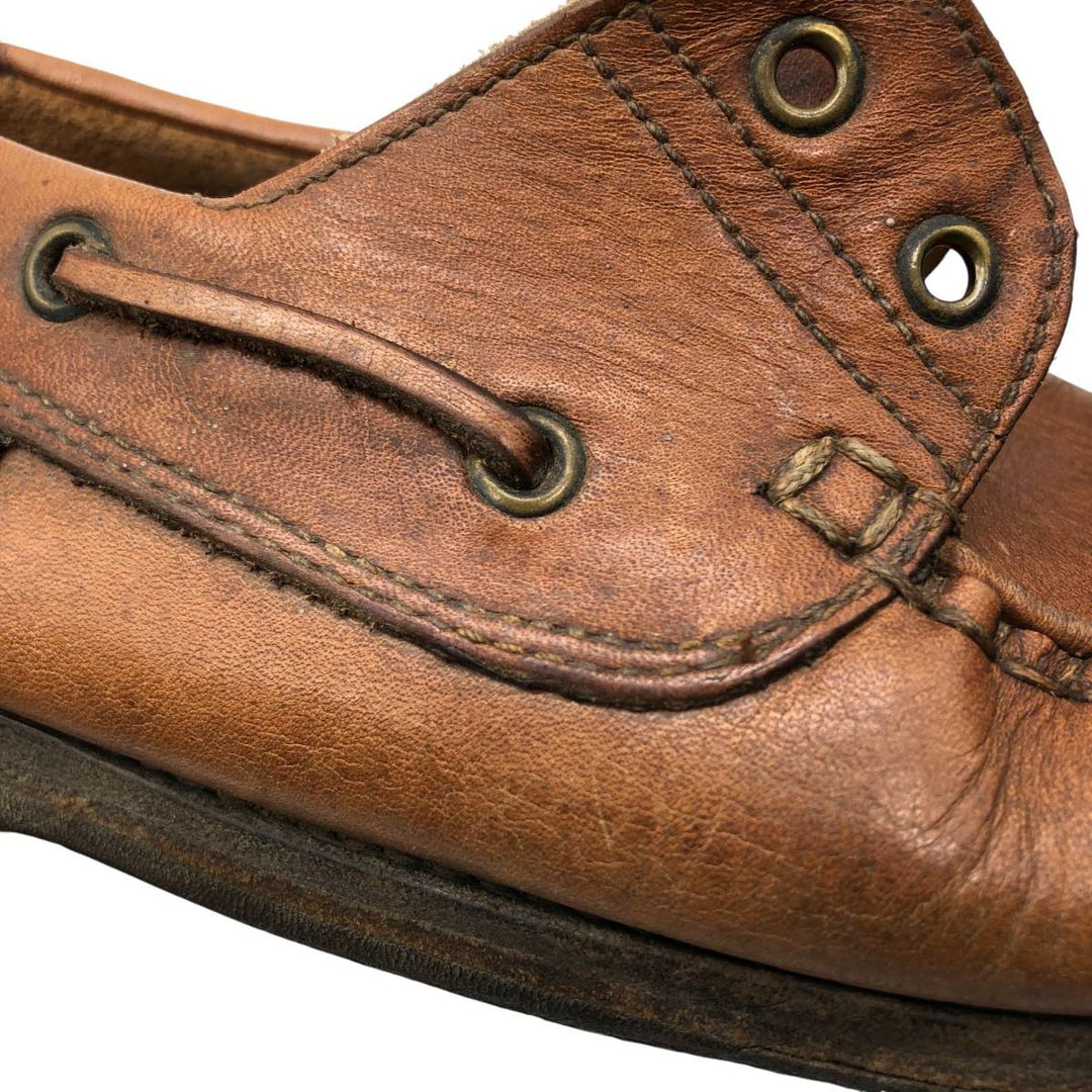 Paraboots PARA BOOT JAVA deck shoes Men's 28.0cm genuine leather brown type Vintage Second Hand