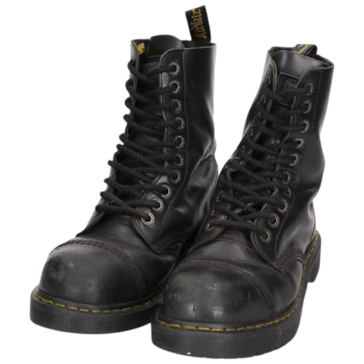 Dr. Martens 10-eye boots Men's 27.0cm unclear black type Vintage Second Hand