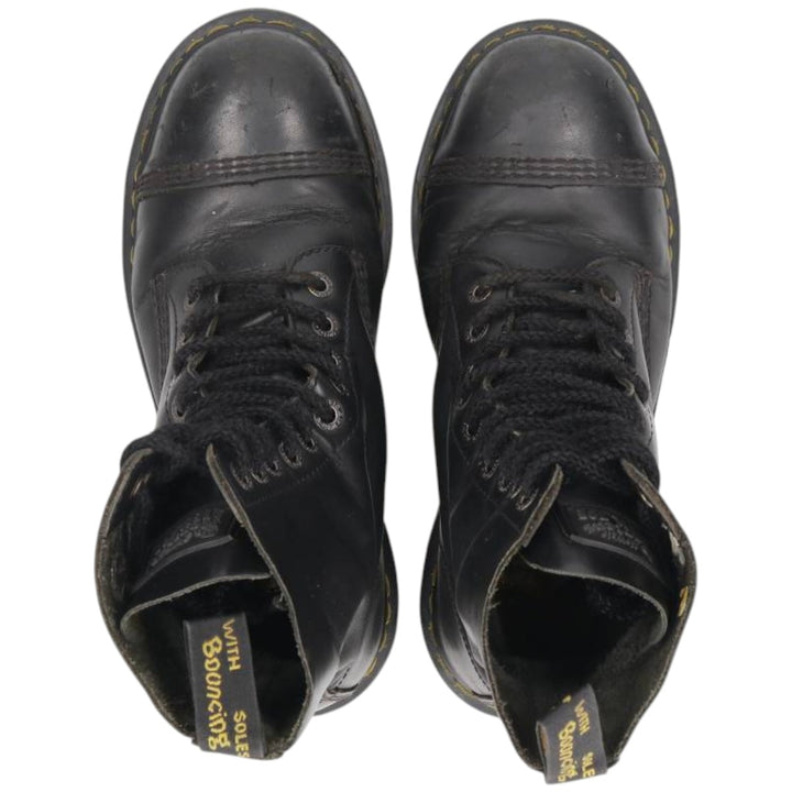 Dr. Martens 10-eye boots Men's 27.0cm unclear black type Vintage Second Hand