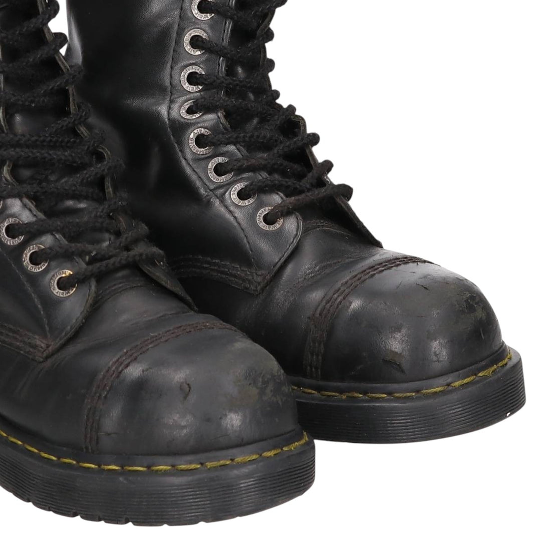 Dr. Martens 10-eye boots Men's 27.0cm unclear black type Vintage Second Hand