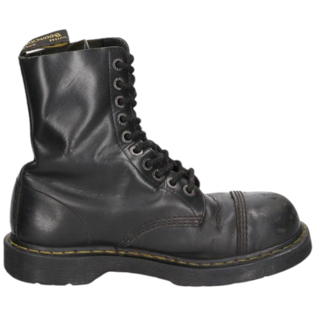 Dr. Martens 10-eye boots Men's 27.0cm unclear black type Vintage Second Hand