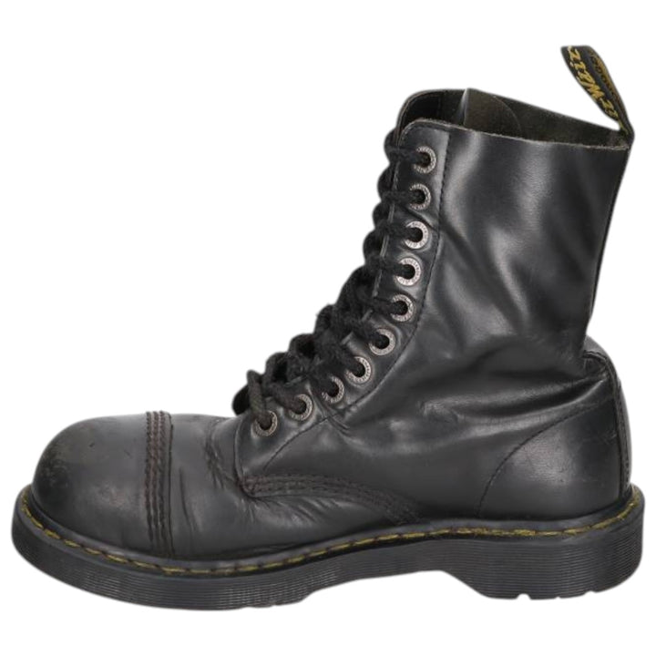 Dr. Martens 10-eye boots Men's 27.0cm unclear black type Vintage Second Hand