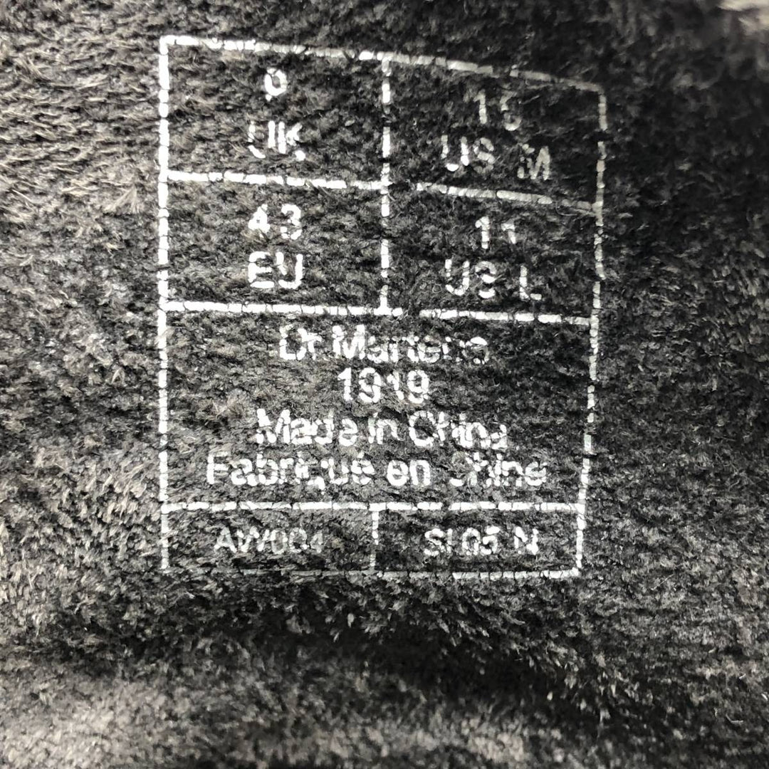 Dr. Martens 10-Eye Boots 9 Men's 28.0cm unclear black type Vintage Second Hand