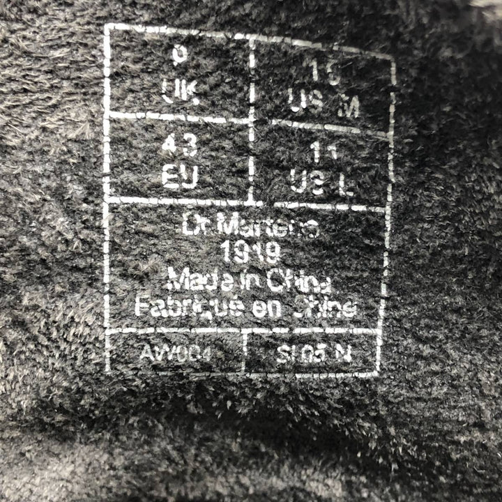 Dr. Martens 10-Eye Boots 9 Men's 28.0cm unclear black type Vintage Second Hand