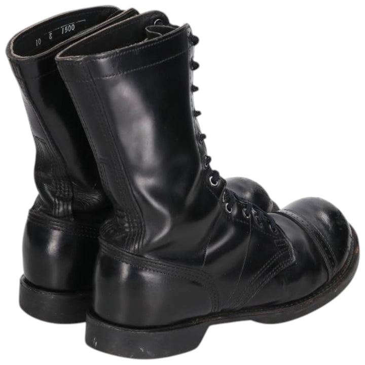 1980s Corcoran Steel Toe Straight Tip Military Jump Boots, Made in USA, Size 10E, Men's Size 11" /saa014530 Men's 28.0cm genuine leather black type Vintage Second Hand