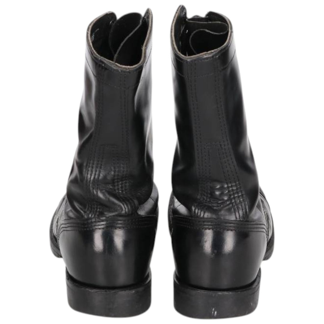 1980s Corcoran Steel Toe Straight Tip Military Jump Boots, Made in USA, Size 10E, Men's Size 11" /saa014530 Men's 28.0cm genuine leather black type Vintage Second Hand
