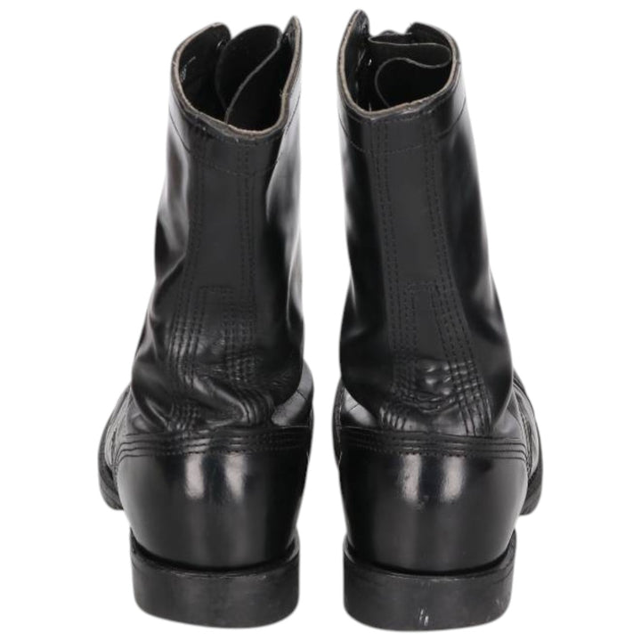 1980s Corcoran Steel Toe Straight Tip Military Jump Boots, Made in USA, Size 10E, Men's Size 11" /saa014530 Men's 28.0cm genuine leather black type Vintage Second Hand