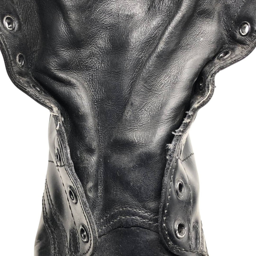 1980s Corcoran Steel Toe Straight Tip Military Jump Boots, Made in USA, Size 10E, Men's Size 11" /saa014530 Men's 28.0cm genuine leather black type Vintage Second Hand