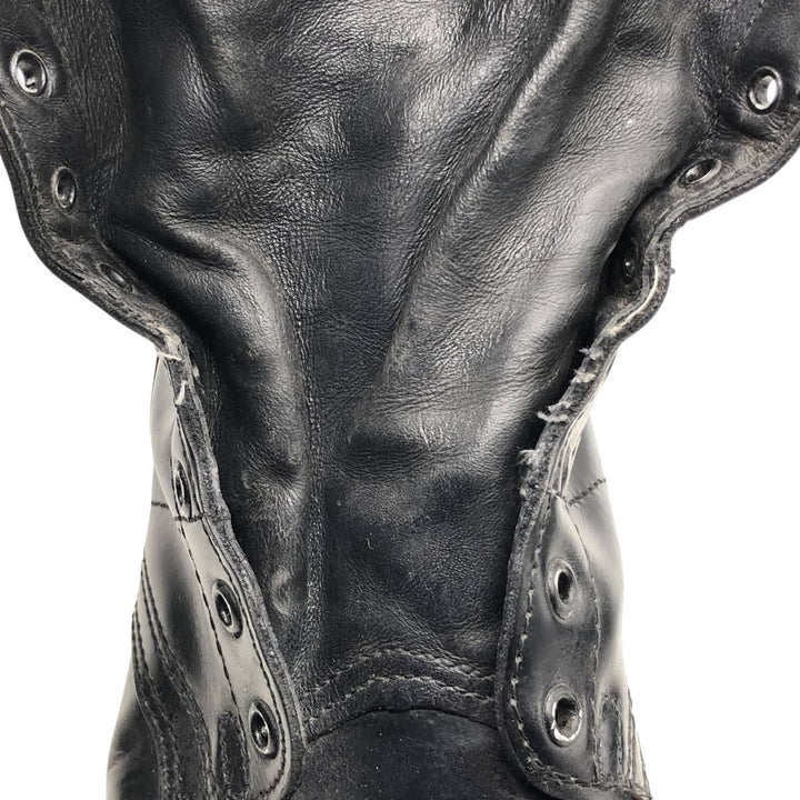 1980s Corcoran Steel Toe Straight Tip Military Jump Boots, Made in USA, Size 10E, Men's Size 11" /saa014530 Men's 28.0cm genuine leather black type Vintage Second Hand