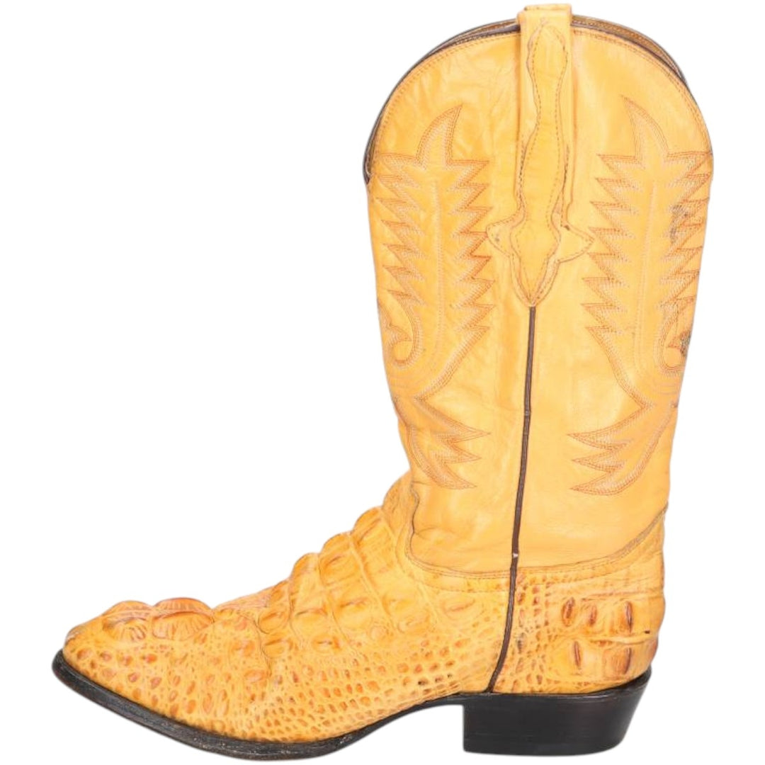 Rodeo Bravo all-over print western boots, size 27 1/2 Men's 27.0cm genuine leather brown type Vintage Second Hand