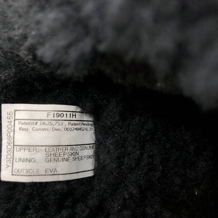 UGG sheepskin boots 6 Women's 23.0cm genuine leather black type Vintage Second Hand
