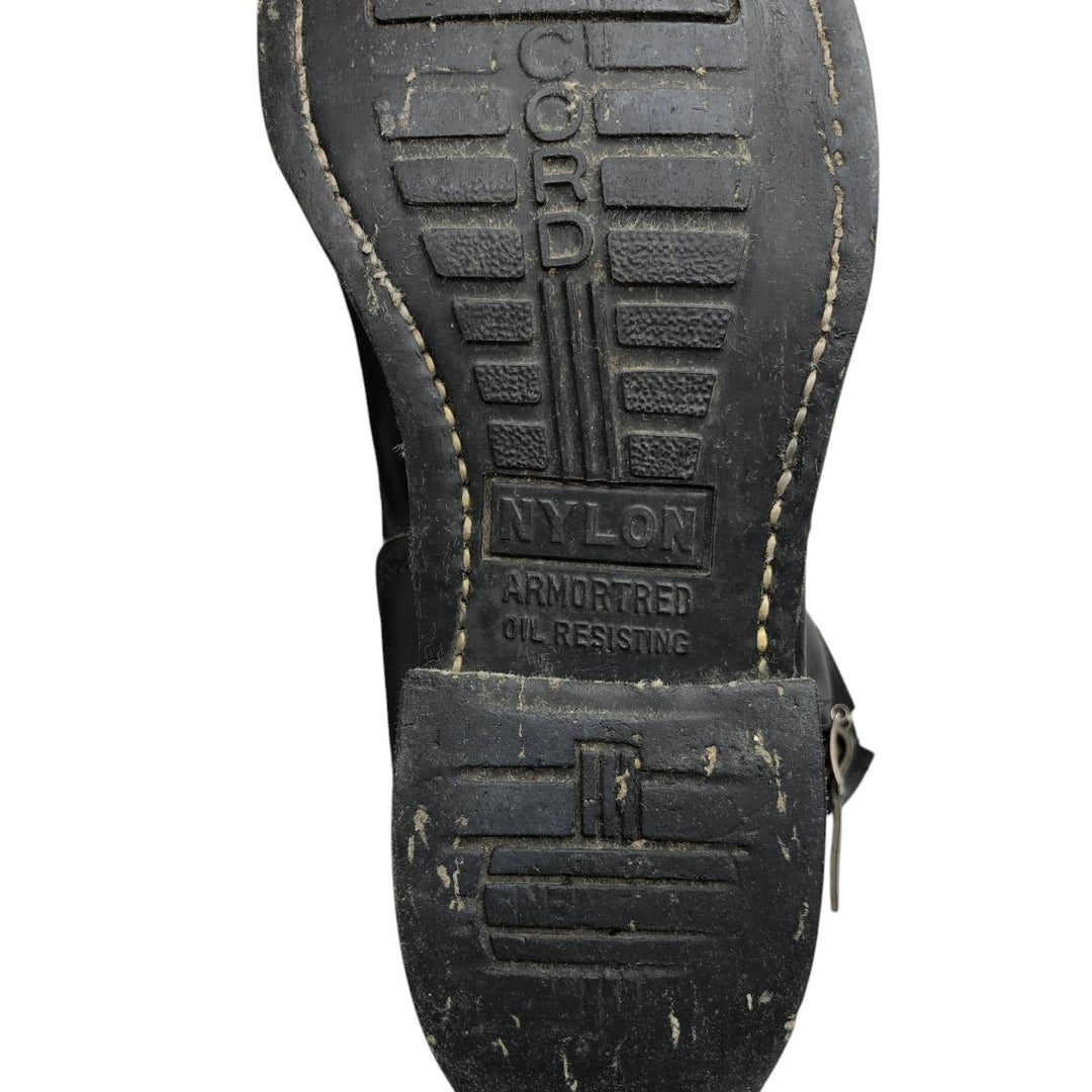 Steel Toe Engineer Boots Women's 23.0cm genuine leather black type Vintage Second Hand