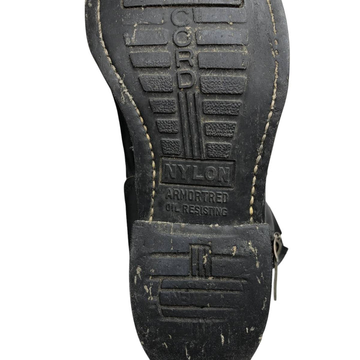 Steel Toe Engineer Boots Women's 23.0cm genuine leather black type Vintage Second Hand