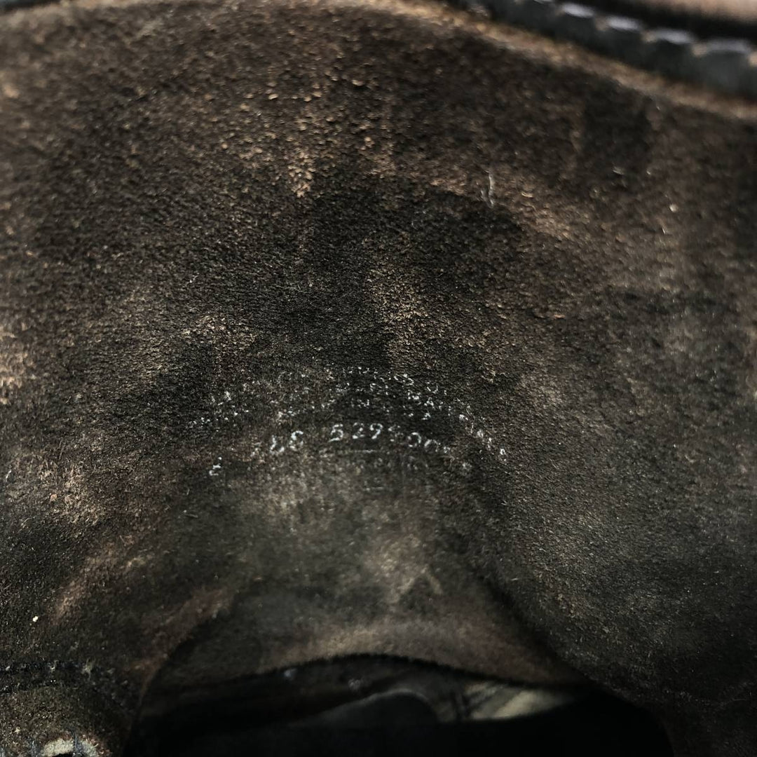 Steel Toe Engineer Boots Women's 23.0cm genuine leather black type Vintage Second Hand