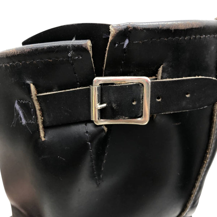 Steel Toe Engineer Boots Women's 23.0cm genuine leather black type Vintage Second Hand
