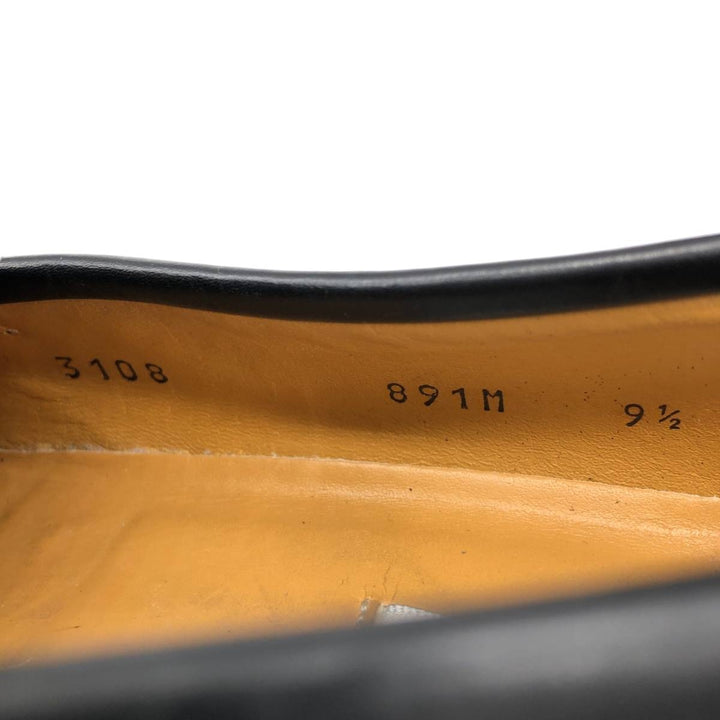 Mezlan Quilted Tassel Loafers, Made in Spain, 9 1/2D, Men's Size 10.8" (saa014561) Men's 27.5cm genuine leather black type Vintage Second Hand