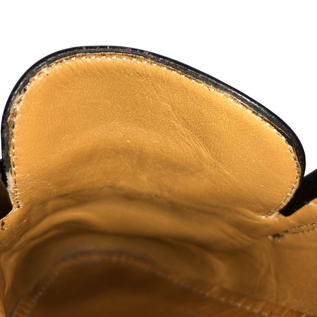 Mezlan Quilted Tassel Loafers, Made in Spain, 9 1/2D, Men's Size 10.8" (saa014561) Men's 27.5cm genuine leather black type Vintage Second Hand